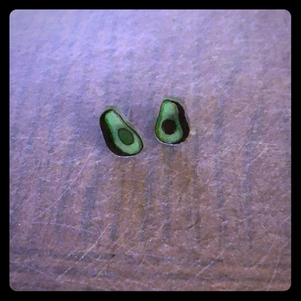 Tiny Avocado Earrings